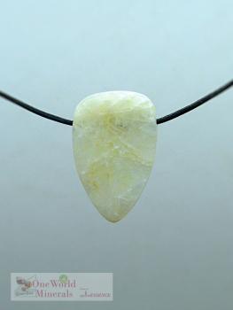 Preview: Freudentränen,  handgeschliffener Mondstein Schmuckanhänger (Var.1)